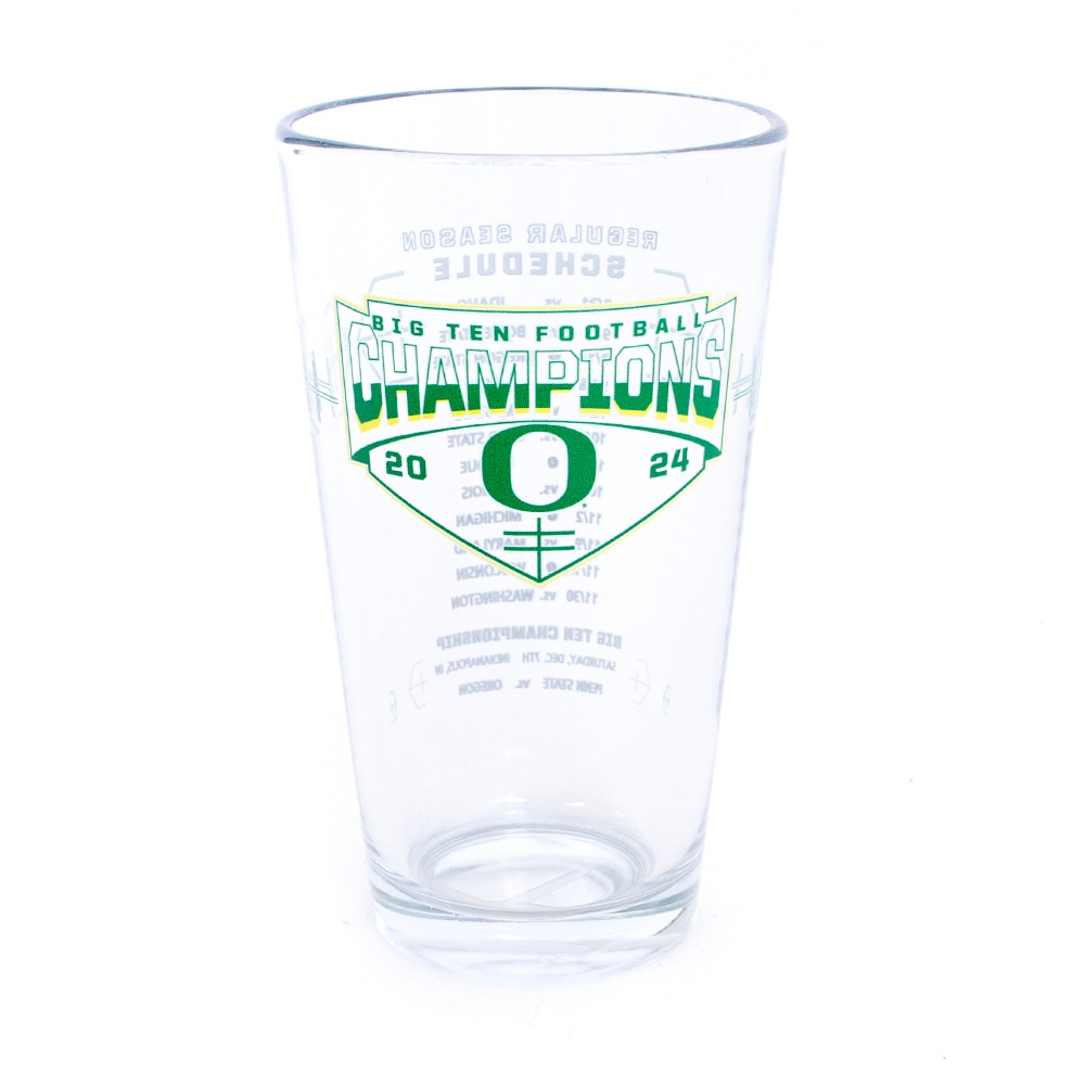 Big Ten Champs, Logo Brand, Shots & Pints, Glass, Home & Auto, Football, 16 ounce, 2024 schedule design, 916375